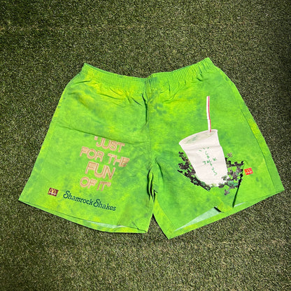 Travis Scott Shamrock Shake Shorts green Size Large NEW x11842