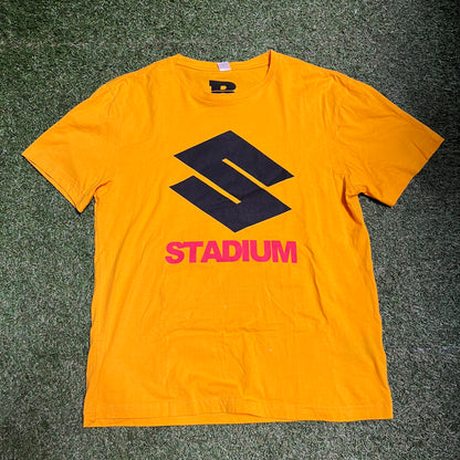 Bieber Stadium Yellow Tee Size Medium USED v14279