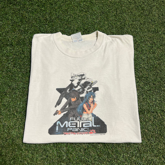 1990s Full Metal Panic Promo White Tee Size XL USED v15342