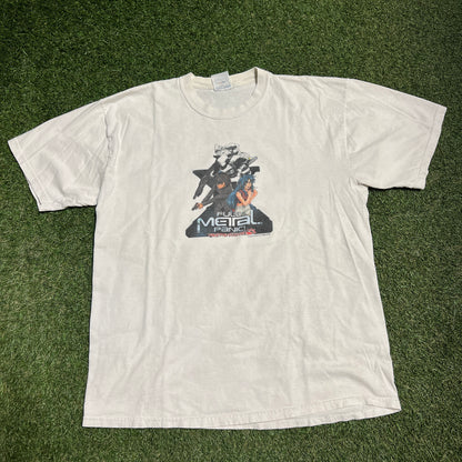 1990s Full Metal Panic Promo White Tee Size XL USED v15342