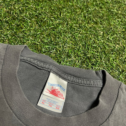 Y2K 7up Promo Grey Tee Size XL USED v15351