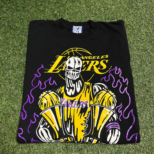 Warren Lotas NBA LA Lakers Black Longsleeve Size XXL USED x12837