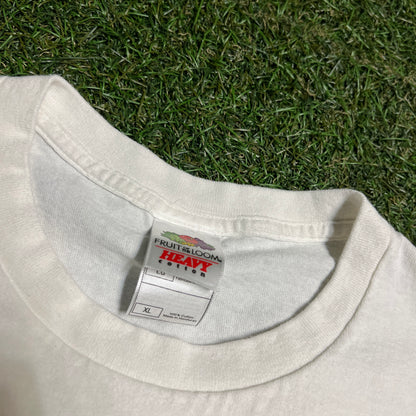 Y2K The Mets Suck White Cropped Tee Size XL USED v15352