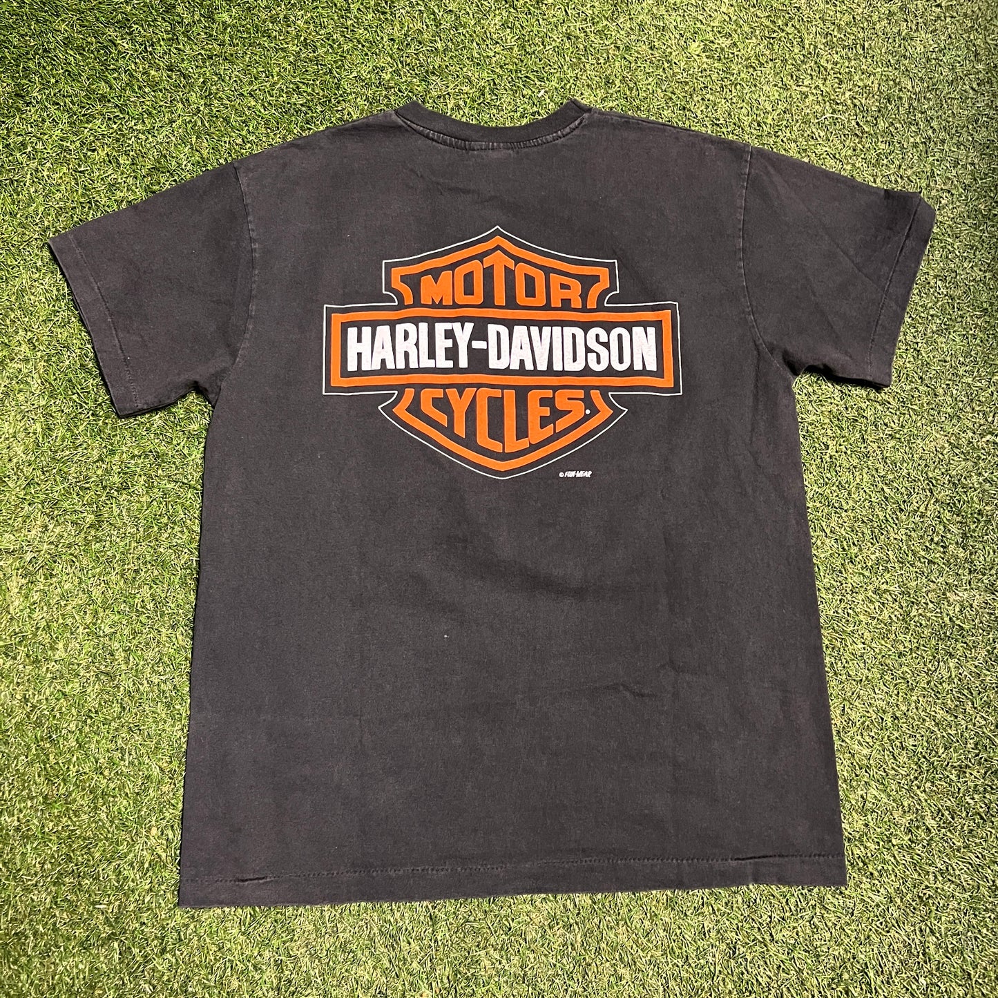 1994 Harley Davidson wild man taz tee black Size Large USED v14302