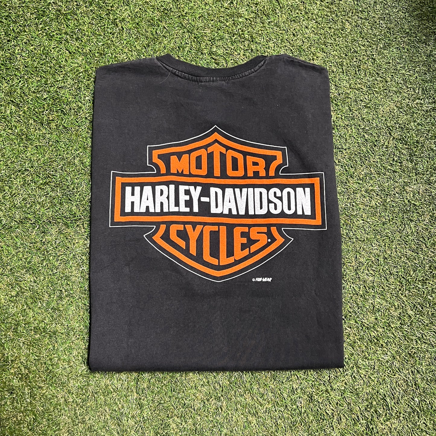 1994 Harley Davidson wild man taz tee black Size Large USED v14302