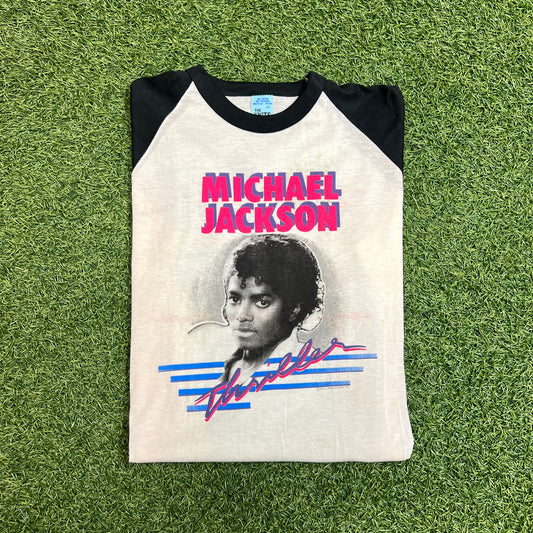 Michael jackson thriller baseball tee Size kids Large USED v13073