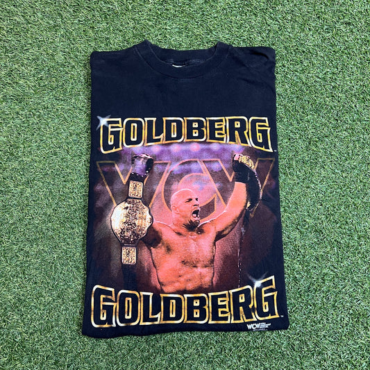 1998 Goldberg Two Belts Tee Black Size XL USED v13036
