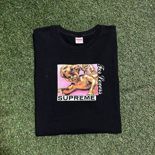 Supreme Lovers Tee Black Size XL USED X11871