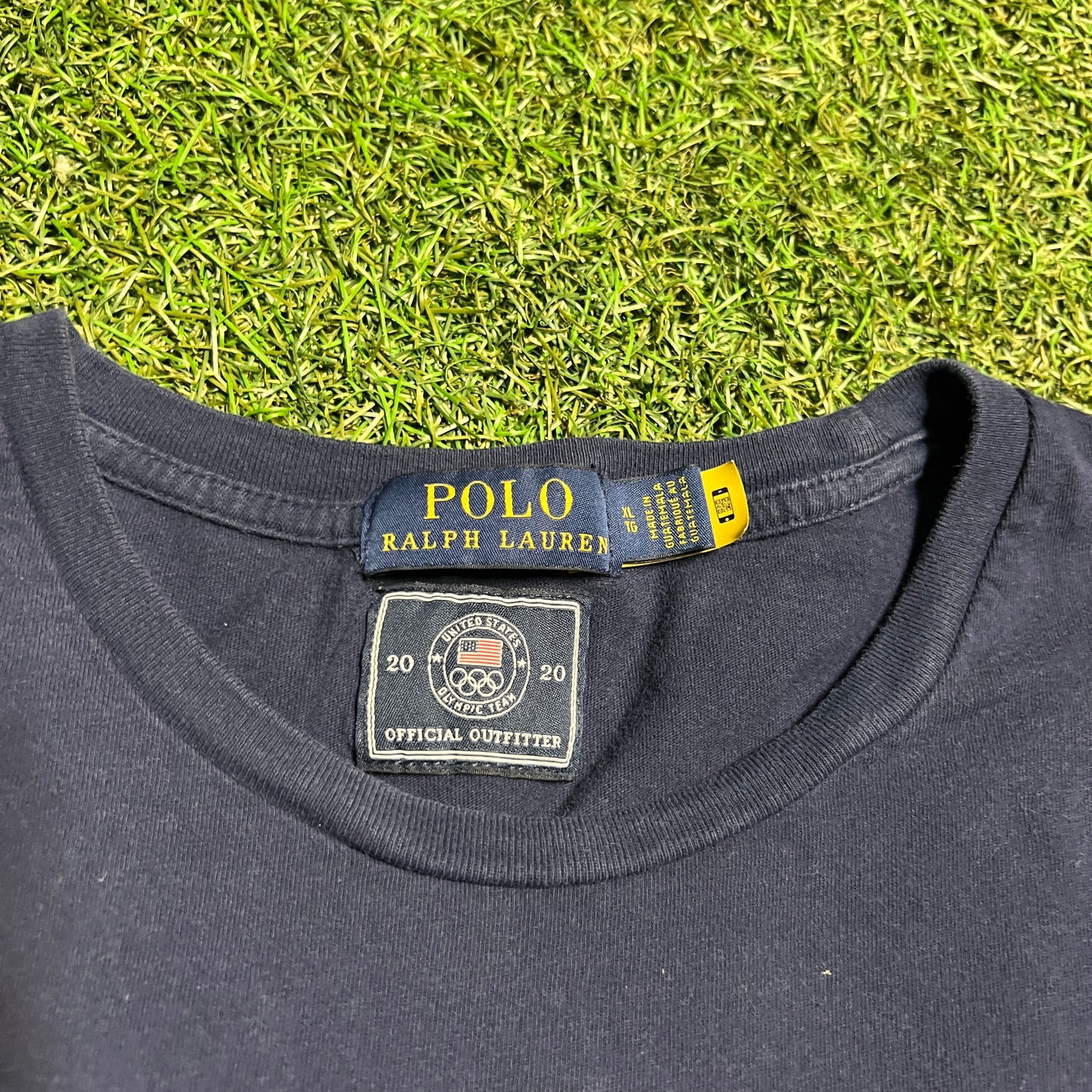 Polo ralph lauren Olympics Tee Navy Size XL USED V14321