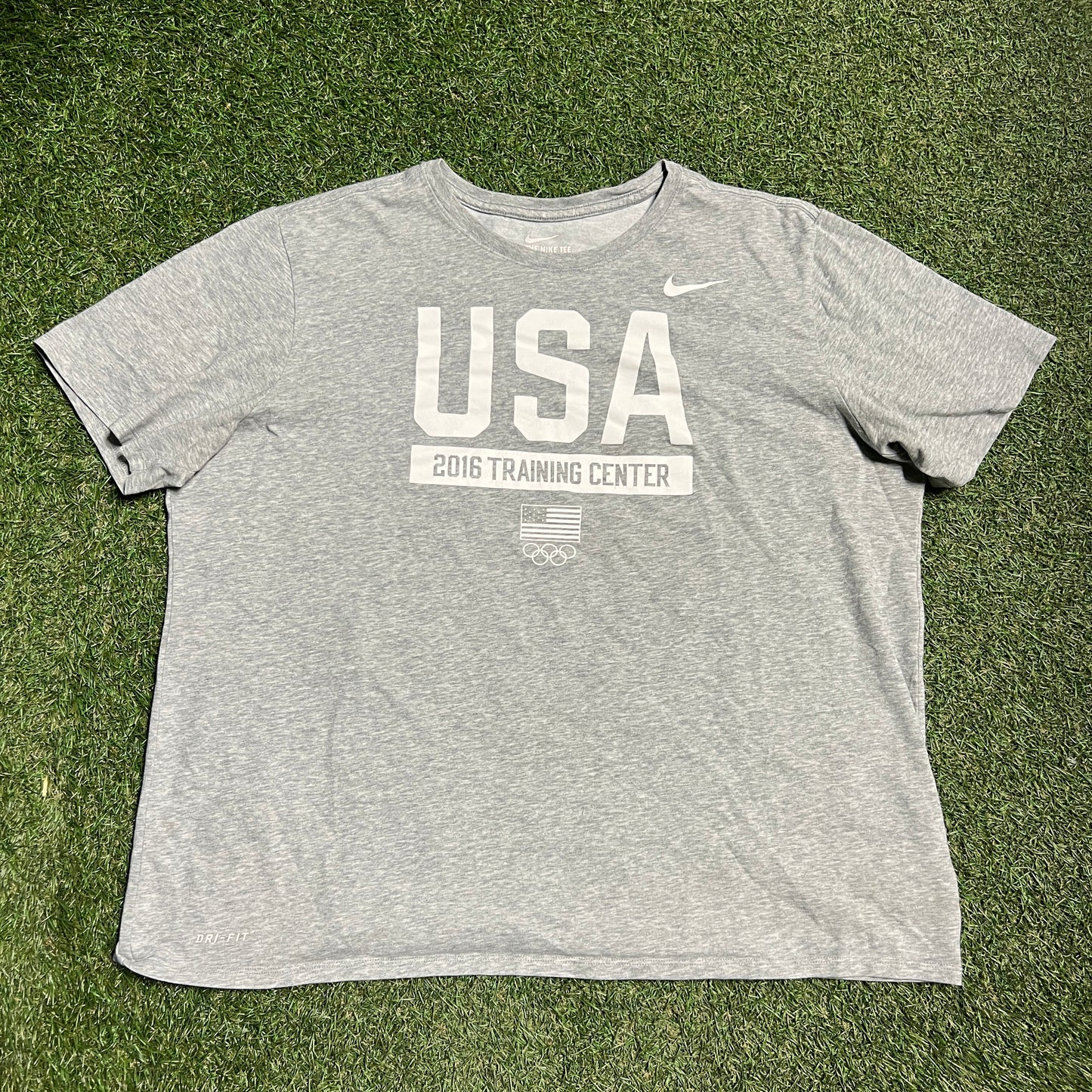 Nike USA Olympics Grey Training Facility Tee Size XL USED V14320