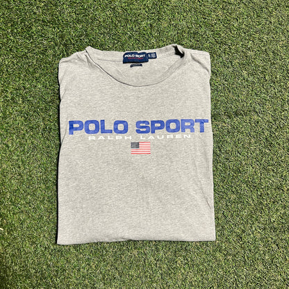 Polo Ralph Lauren Polo Sport Tee Grey Size XL Used V14325