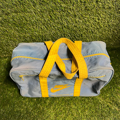 1980 Nike Headquarters Vist Blue/Yellow Mini Duffle Bag USED v15302