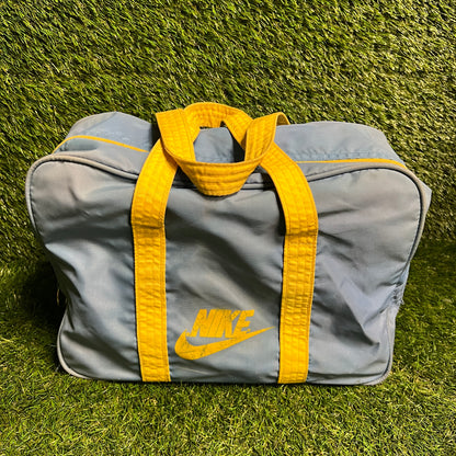 1980 Nike Headquarters Vist Blue/Yellow Mini Duffle Bag USED v15302