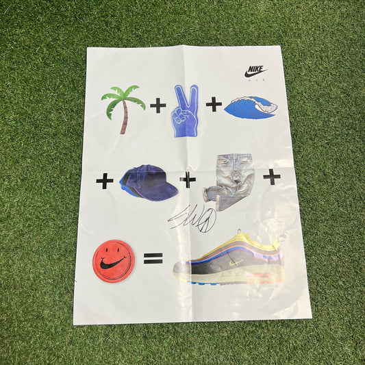 Air Max Day Sean Wotherspoon Poster SIGNED One Size USED x12724