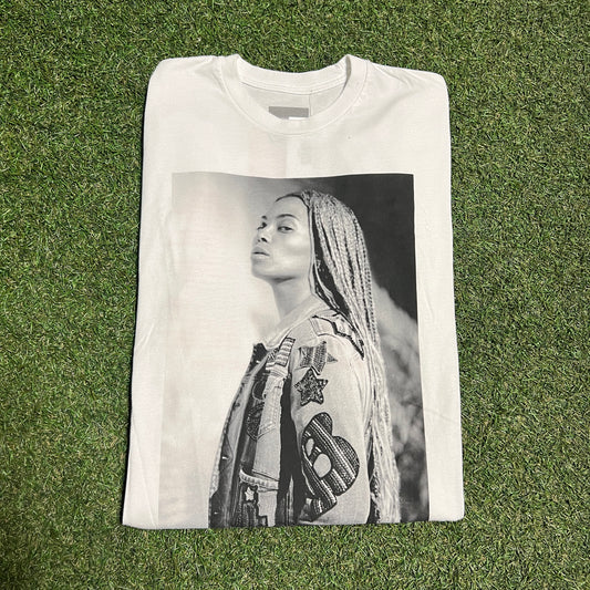 Beyonce Formation World Tour 2016 White Tee Size Medium USED v3421