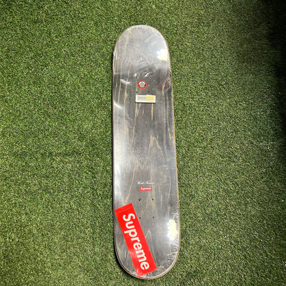 Supreme SS20 Chrome Logo Skateboard Deck Black NEW x11889