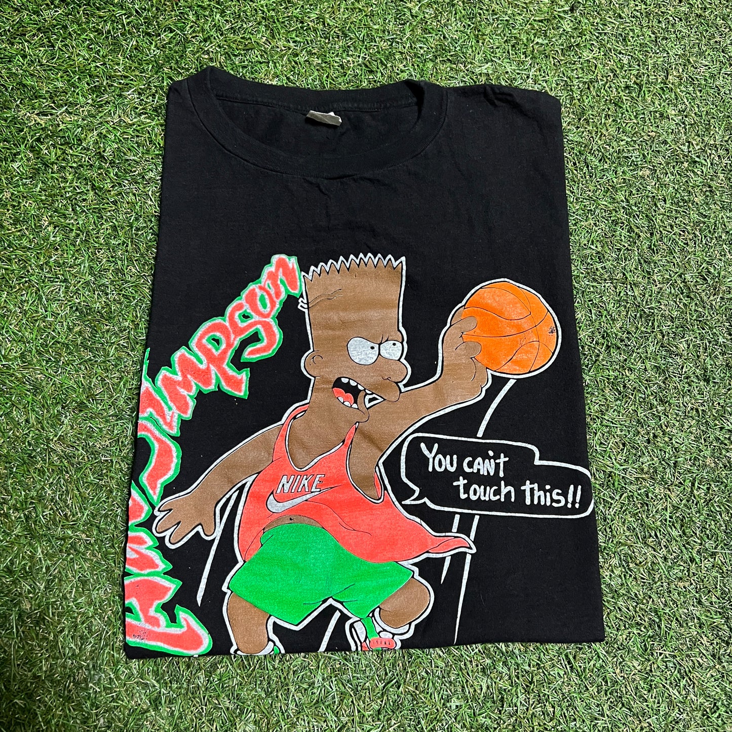 Black bart you can't touch this tee black Size small USED v14316