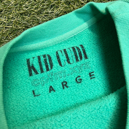 CPFM x Kid Cudi "Swim in the Light" Rolling Loud Miami Teal Crewneck Size Large x12444