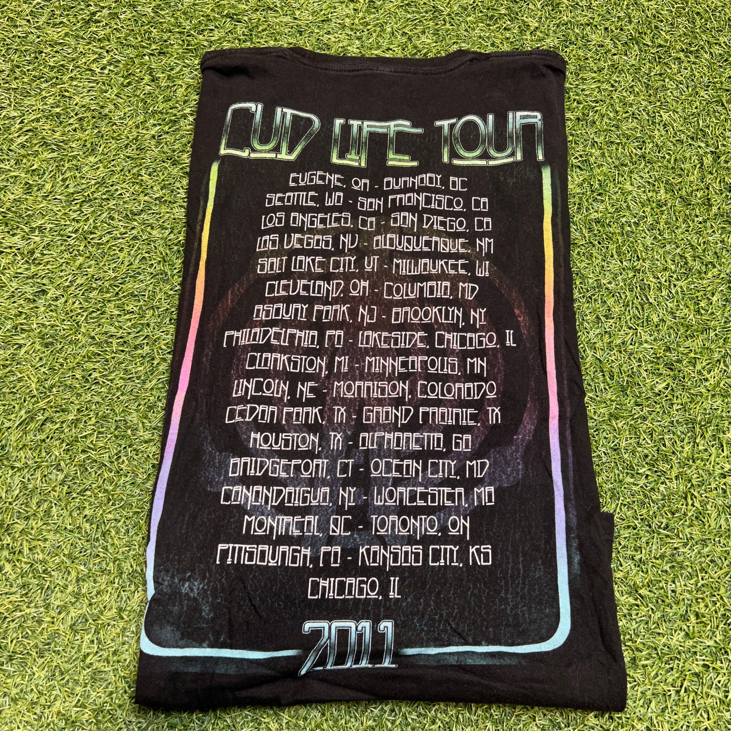 2011 Kid Cudi Cud Life Black Tour Tee Size Medium USED x12446