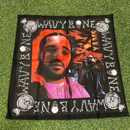 ASAP Yams Black Bandana One Size USED x12445