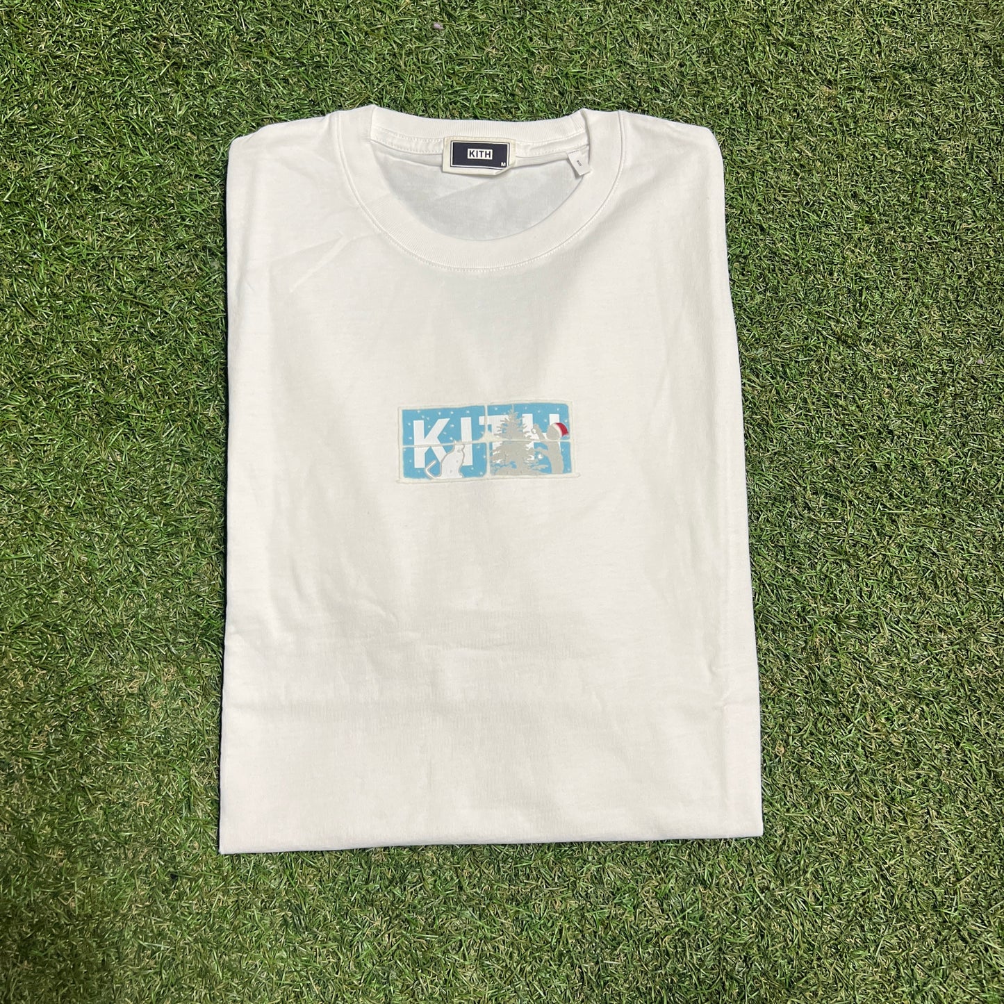 Kith Kithmas Scenic Logo Tee White Size Medium New x12876