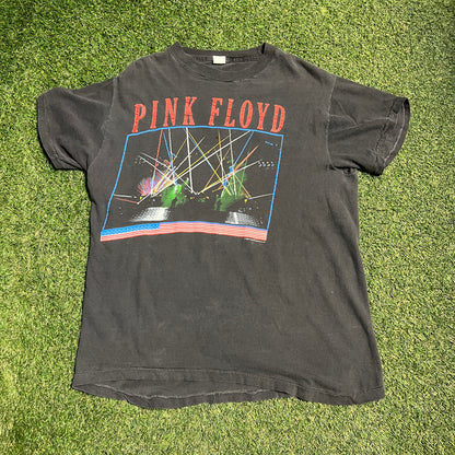 1987 Pink floyd usa tour tee black Size XL USED v14348