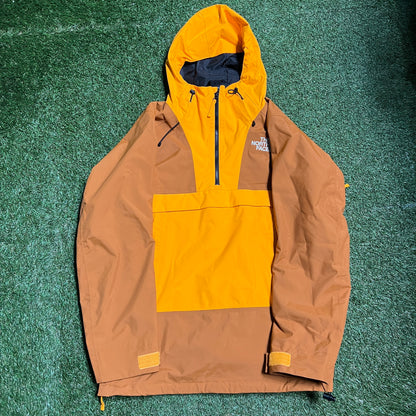 The North Face orange and brown dryvent pullover Size Medium USED v14350