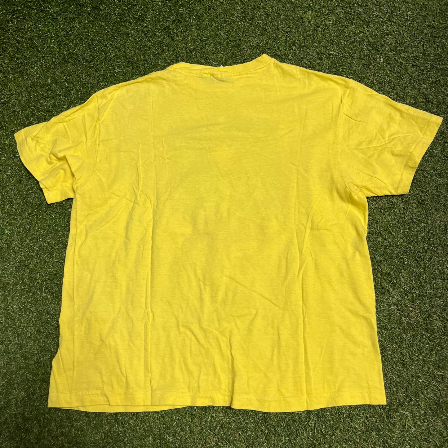 1982 Grateful Dead Aoxomoxoa Cover Yellow Tee Size XL USED v15391