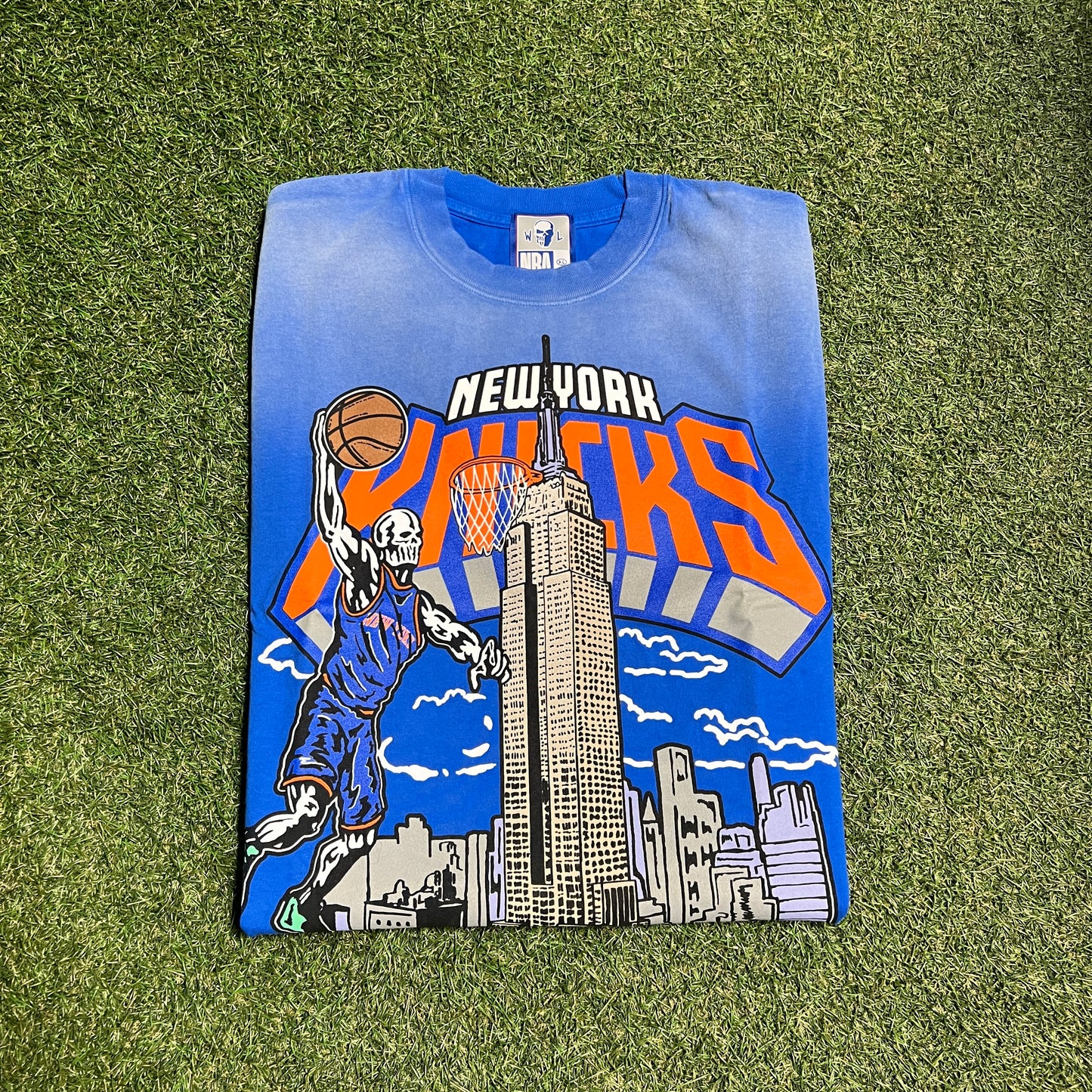 Warren Lotas New York Empire Knicks Blue Tee Size XL NEW x11908