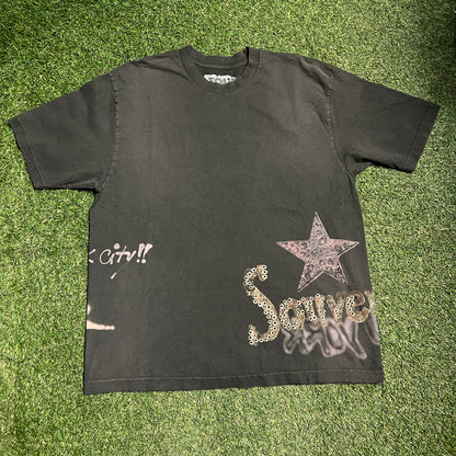 Travis Scott Utopia Live From NY World Black Tee Size XL USED x11927