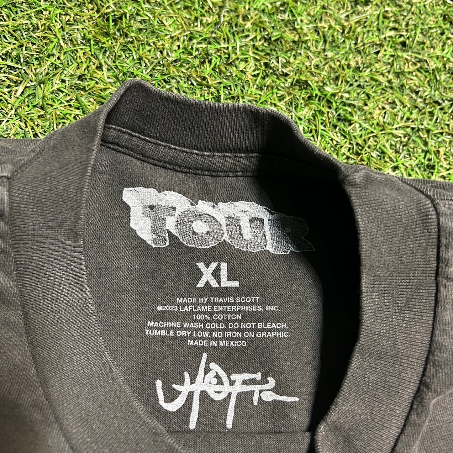 Travis Scott Utopia Live From NY World Black Tee Size XL USED x11927