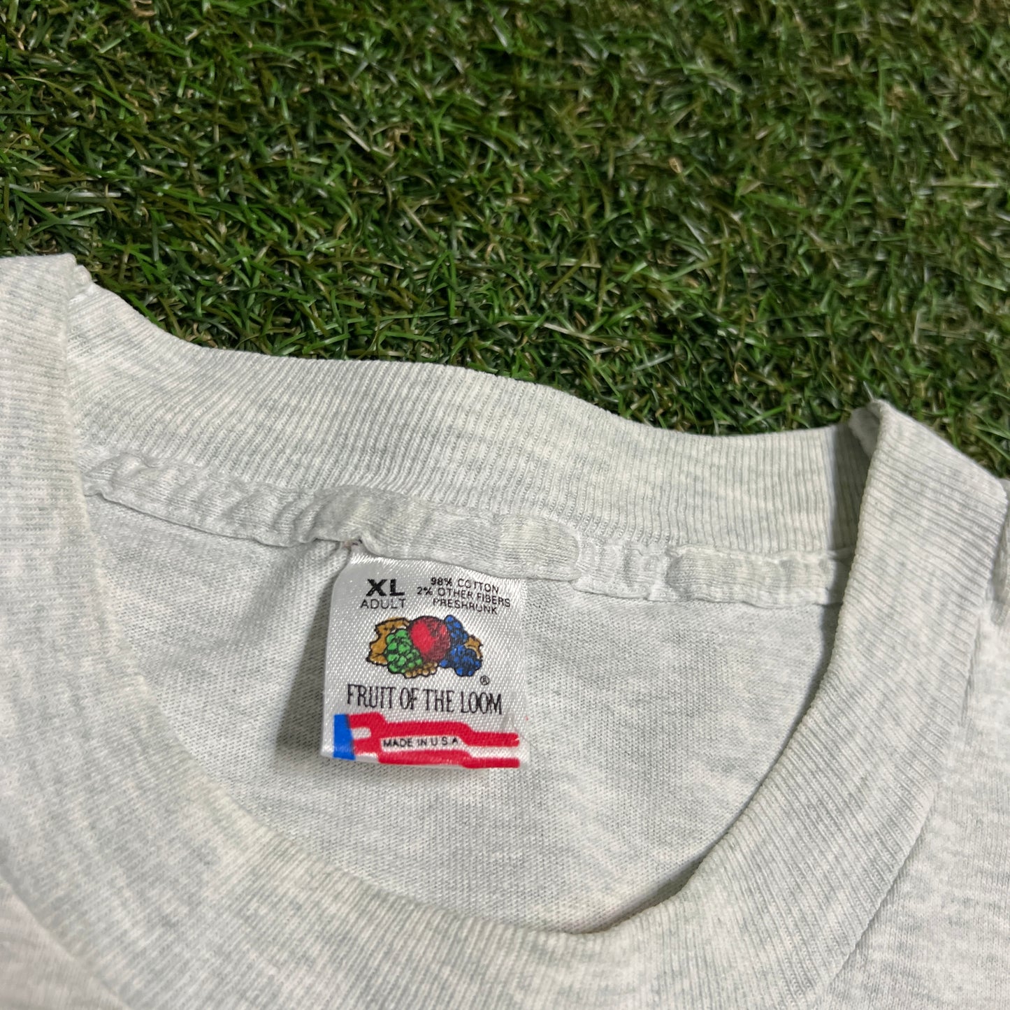 1994 Grateful Dead Steal Your Base Baseball Grey Tee Size XL USED v15392