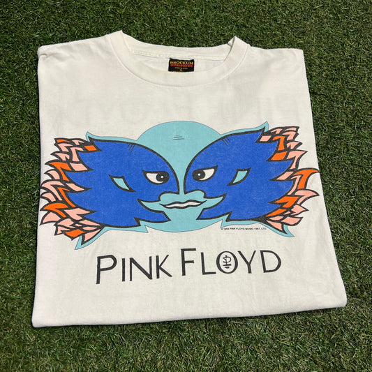 1994 Pink Floyd Metal Heads Division Bell Tour White Tee Size XL USED v15389