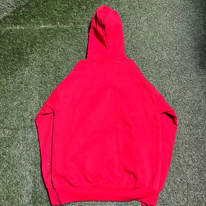 1994 Kansas City Chiefs Middle Logo Red Hoodie Size Large NEW v14340