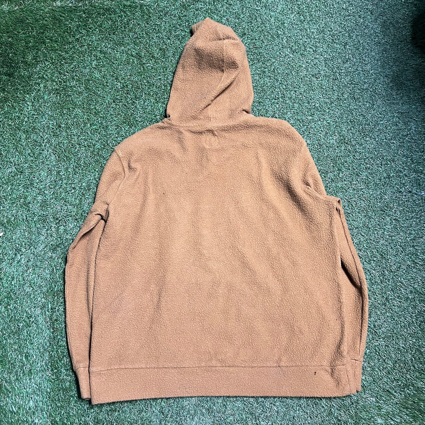 Genuine Dickies Sherpa Brown Hoodie Size Large USED v14320