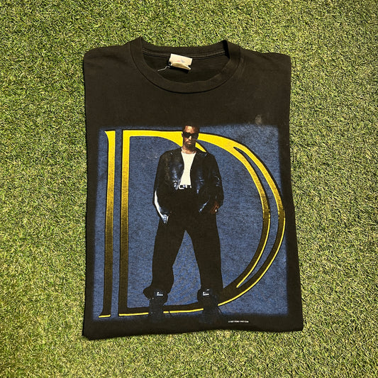 1997 Puffy Daddy Big D Black Tee Size XL USED v15437