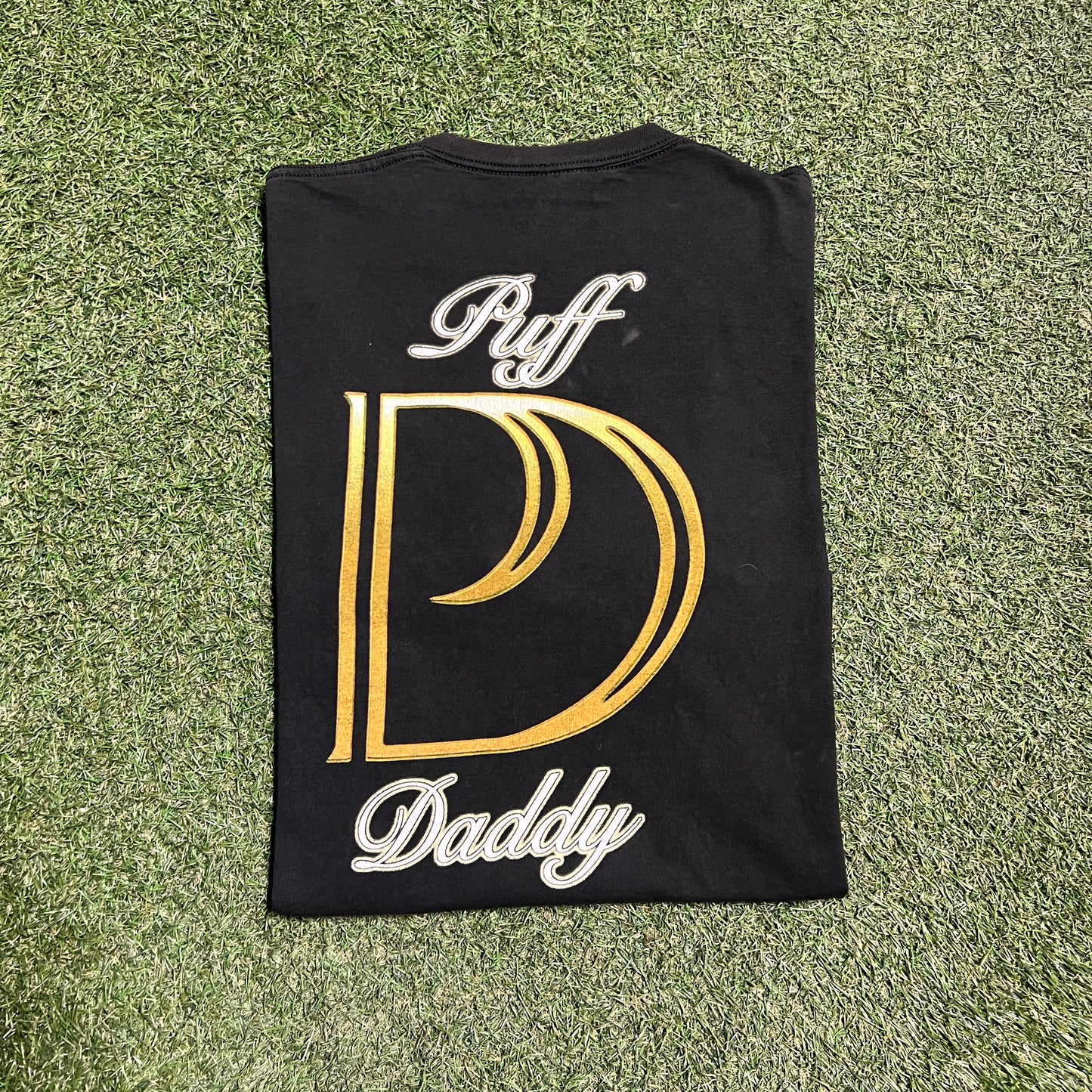 1997 Puffy Daddy Big D Black Tee Size XL USED v15437