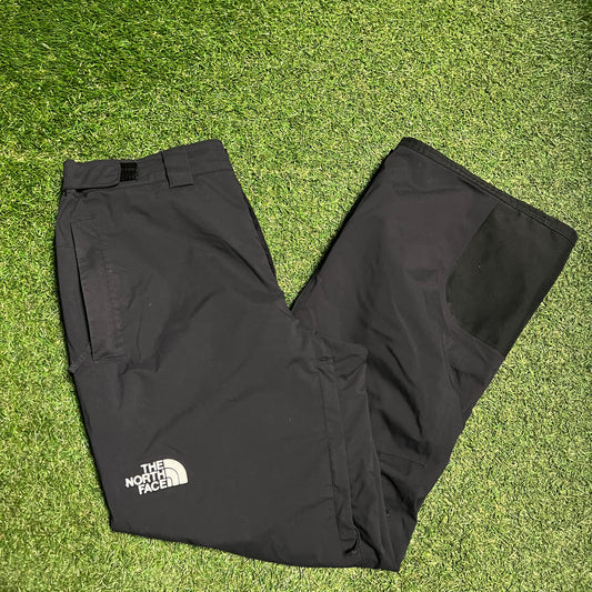 The North Face Dryvent Embroidered Logo Black Pants Size Large USED v15433