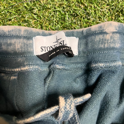 Stone Island Blue Acid Wash Sweatpants Size XL USED x11959