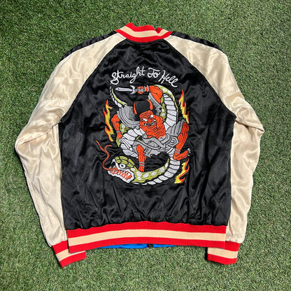 Straight to Hell Souvenir Jacket Size Medium USED x12923
