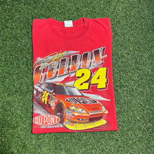 2000s Jeff Gordan Du Pont Red Tee Size XL USED v15486
