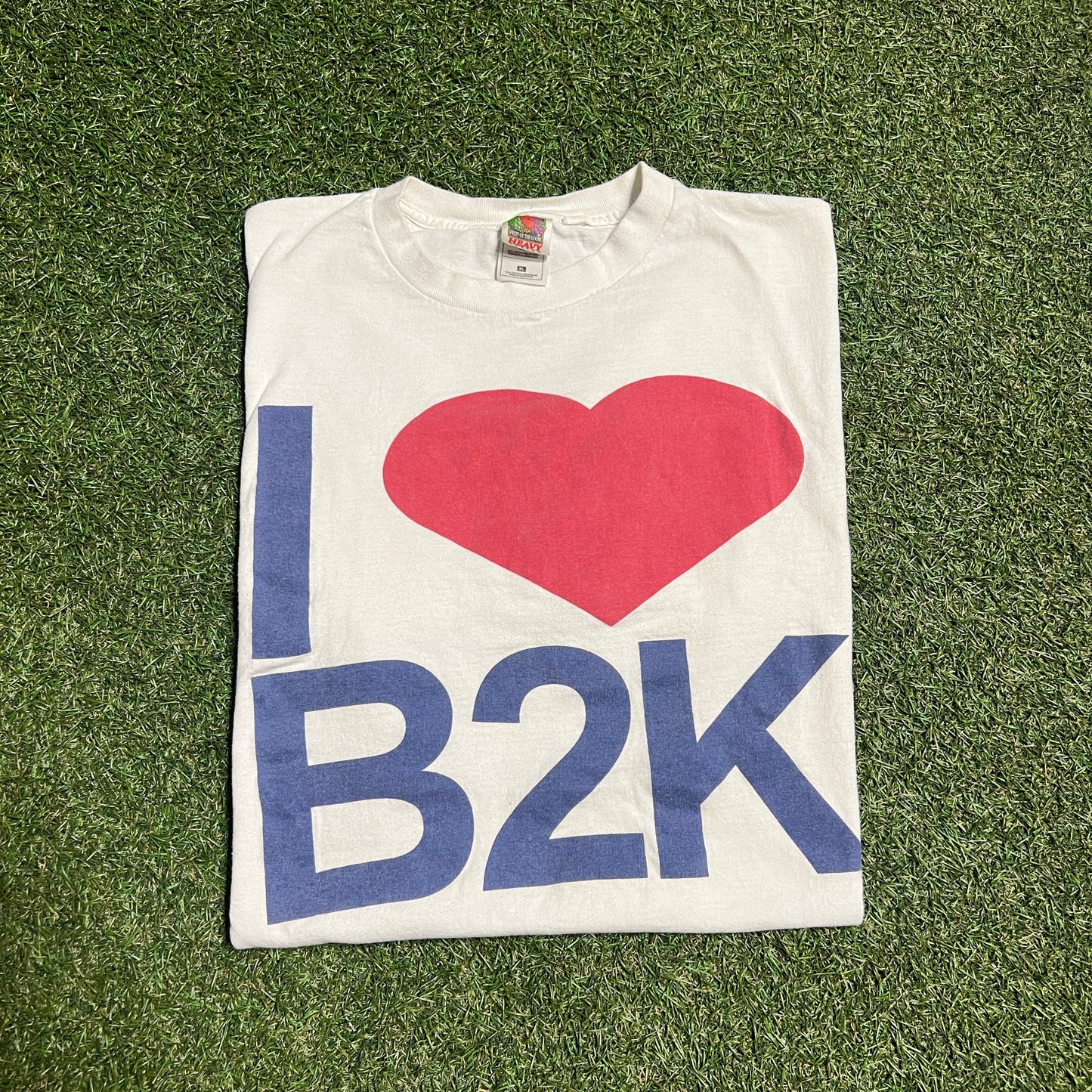 I Love B2K White Tee Size XL USED v14384