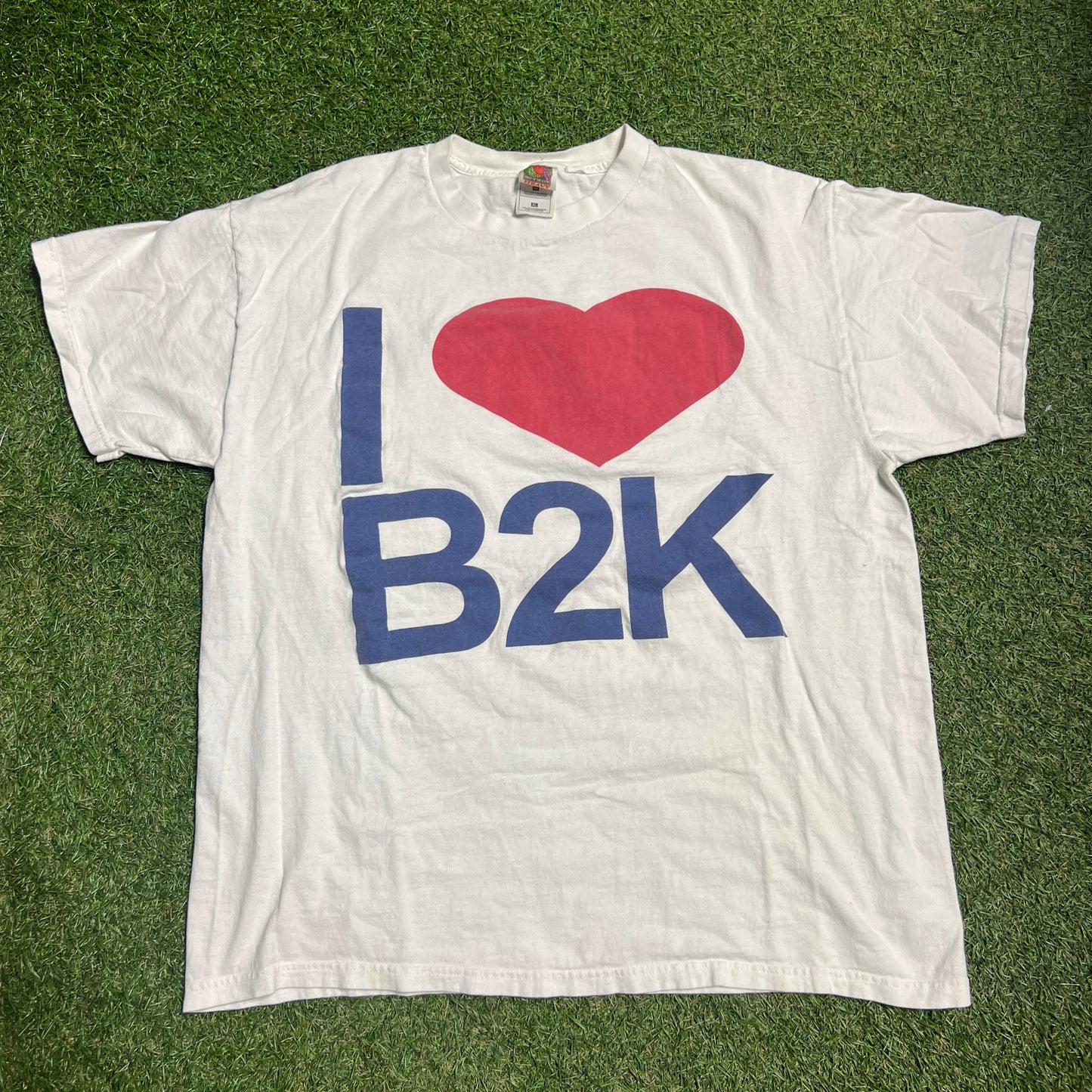 I Love B2K White Tee Size XL USED v14384