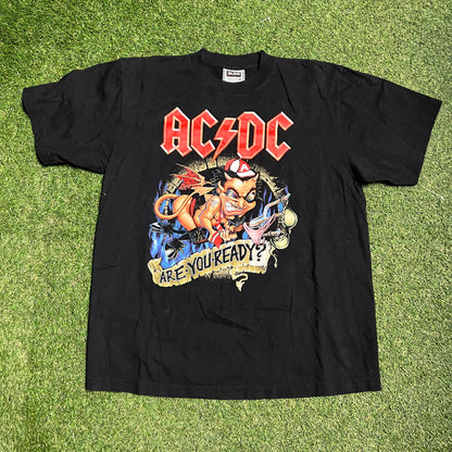 ACDC Are You Ready Baby Devil Black Tee Size XL USED v14377