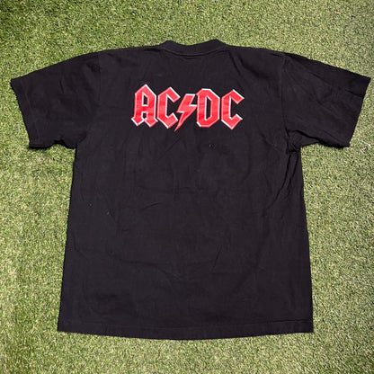 ACDC Are You Ready Baby Devil Black Tee Size XL USED v14377