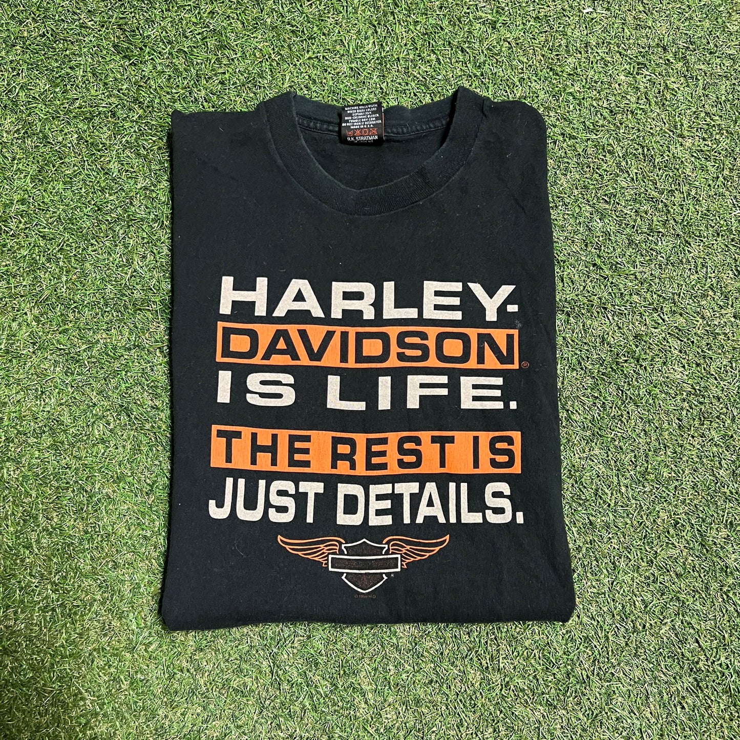 1996 Harley Davidson is Life Black Tee Size XXL USED v14375