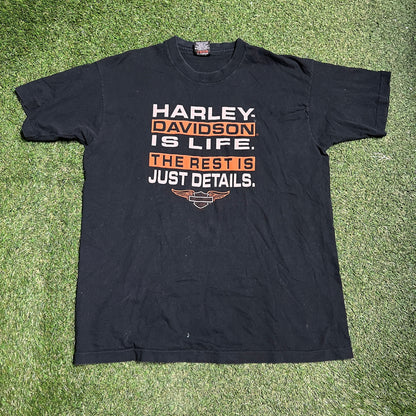 1996 Harley Davidson is Life Black Tee Size XXL USED v14375