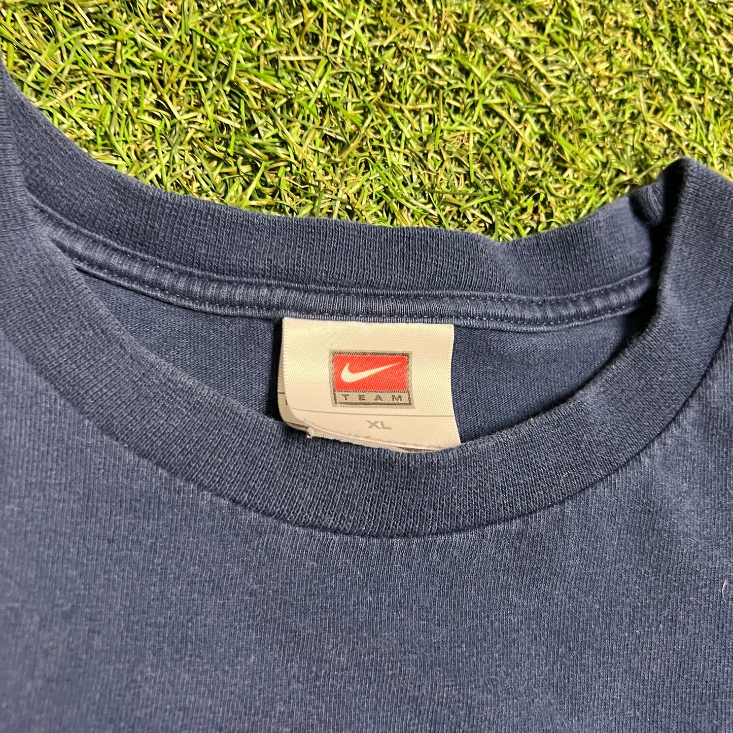 1990s Nike Blue Tee White Tag Size XL USED V14397