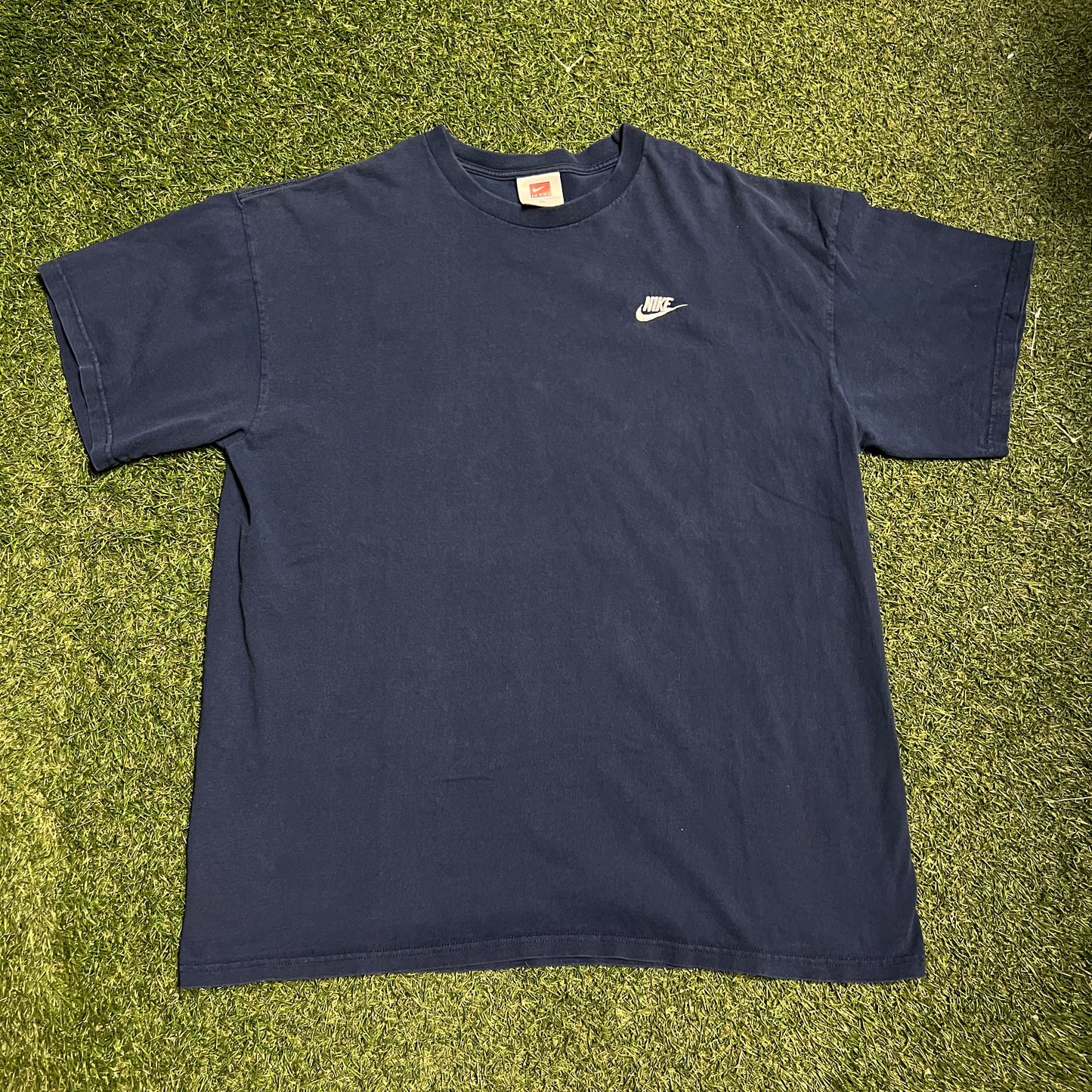 1990s Nike Blue Tee White Tag Size XL USED V14397