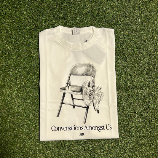 New Balance Conversations Amongst Us White Tee Size Medium NEW V14400